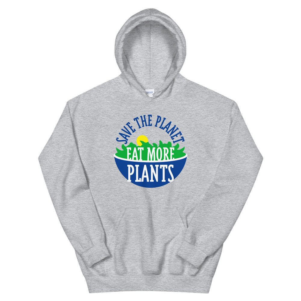 Save The Planet, Eat More Plants! Vegetarian Vegan Unisex Graphic Hoodie
