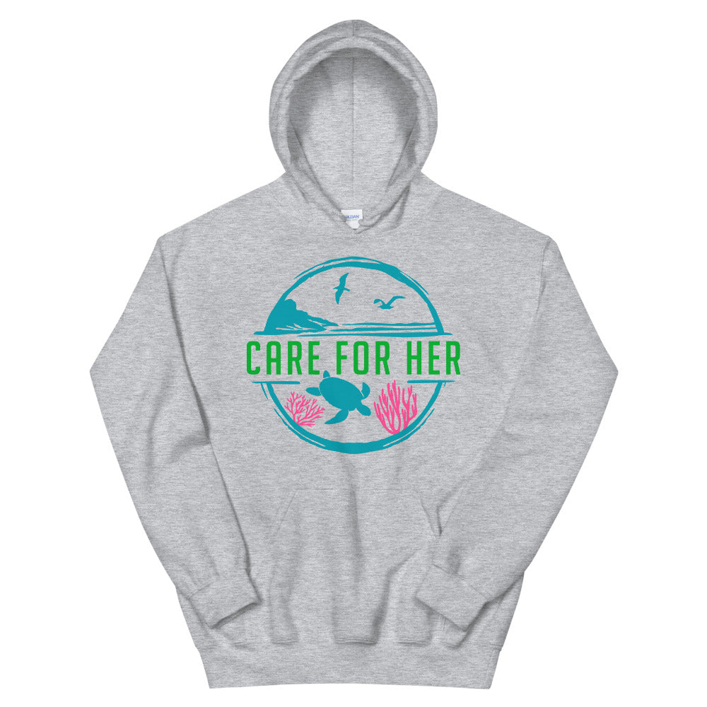 Care For Planet Earth Against Climate Change Unisex Graphic Hoodie