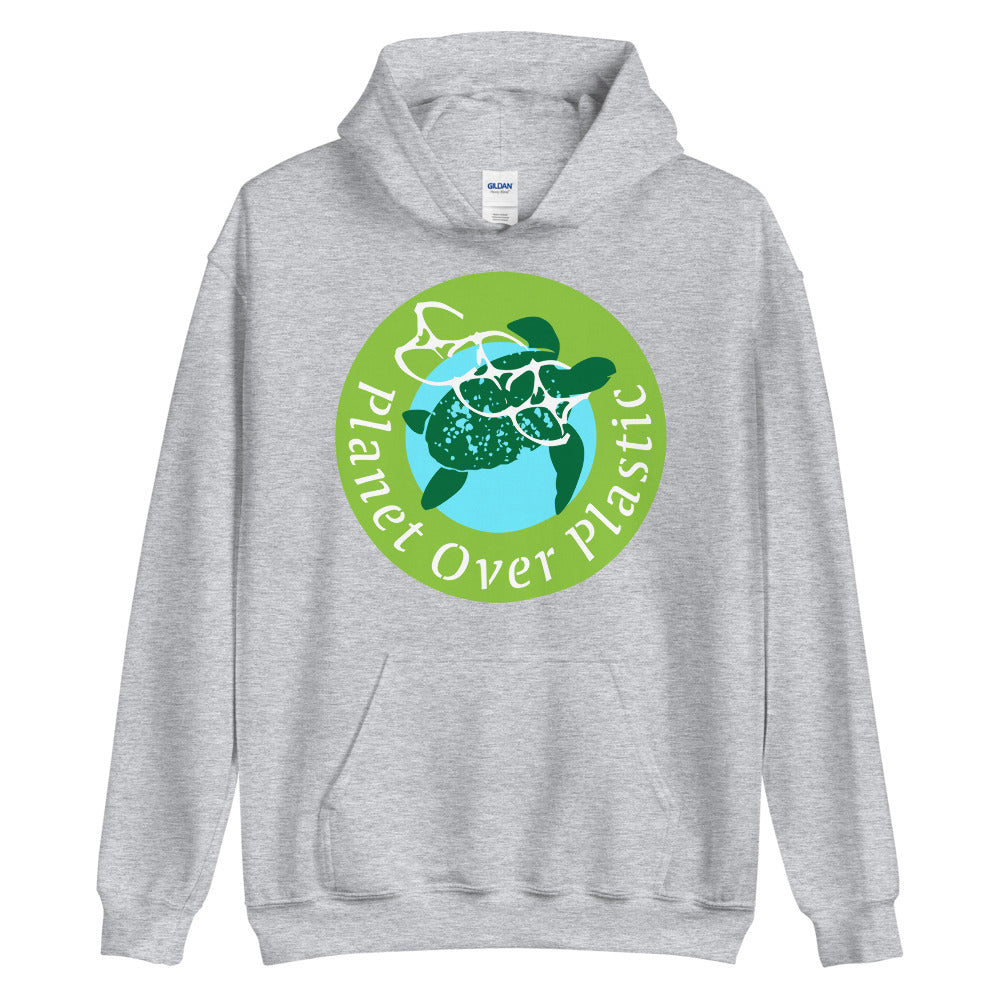 Planet Over Plastic Keep the Sea Plastic Free Unisex Graphic Hoodie
