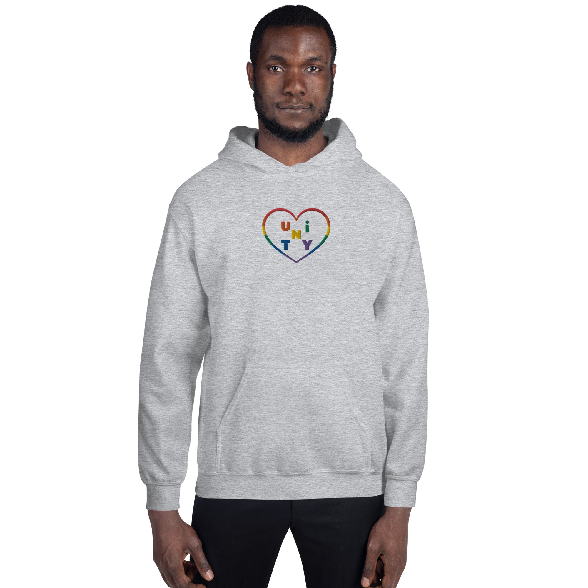 Gay Pride Unity Unisex Embroidered Hoodie
