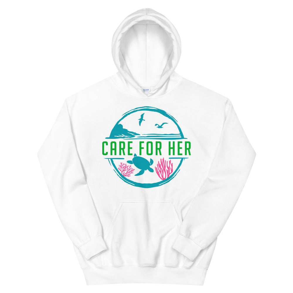 Care For Planet Earth Against Climate Change Unisex Graphic Hoodie
