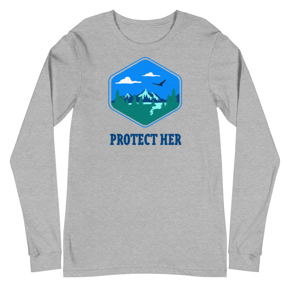 Protect Planet Earth Adult Long Sleeve T-Shirt