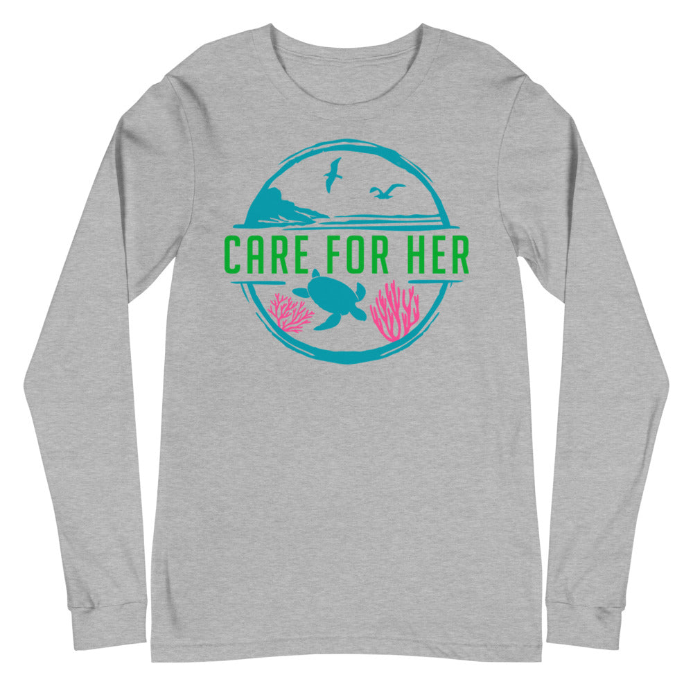 Care For Planet Earth Against Climate Change Unisex Long Sleeve Shirt