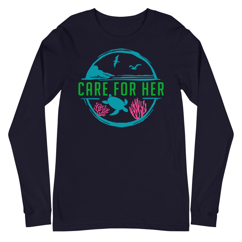 Care For Planet Earth Against Climate Change Unisex Long Sleeve Shirt