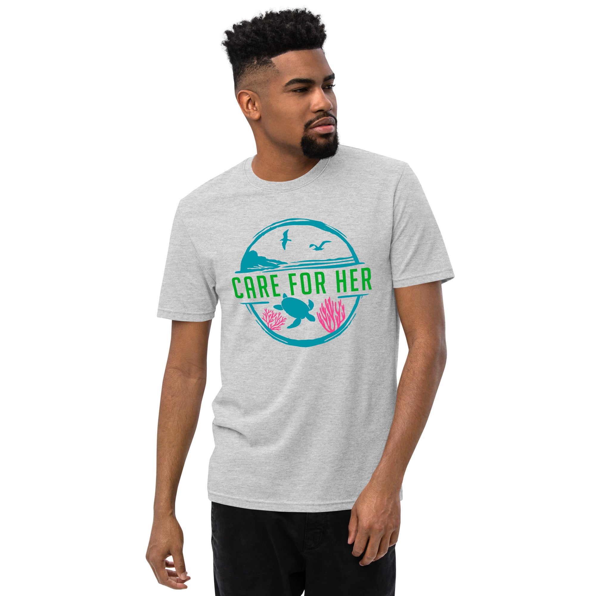 Care for Planet Earth Against Climate Change Unisex Recycled Sustainable T Shirt