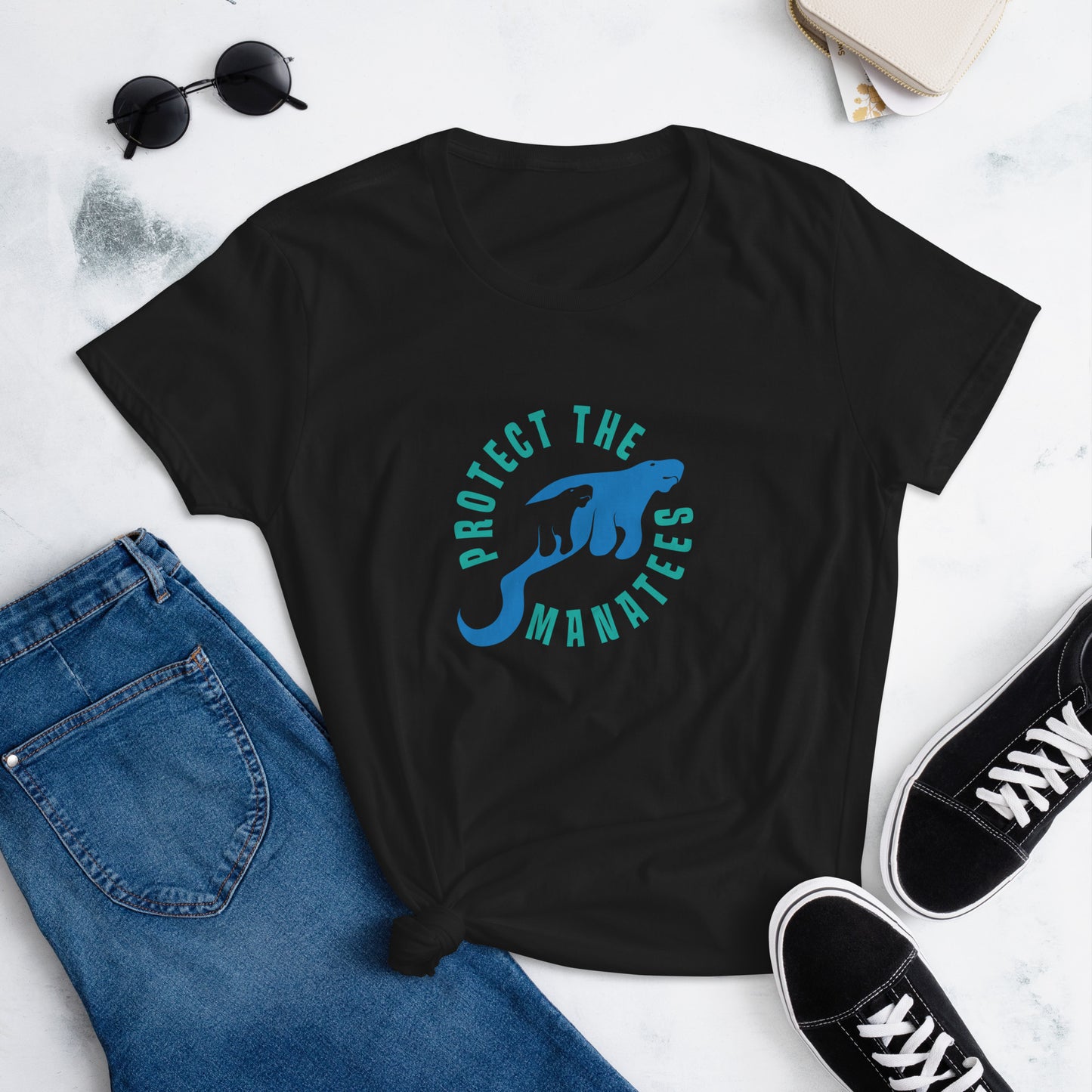 Protect the Manatees Women's Short Sleeve T-Shirt