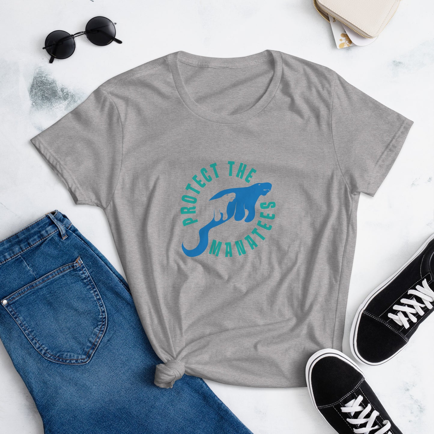 Protect the Manatees Women's Short Sleeve T-Shirt