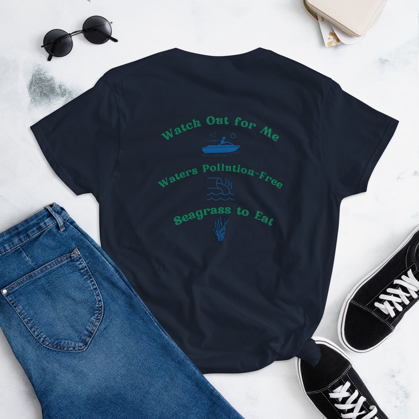 Protect the Manatees Women's Short Sleeve T-Shirt