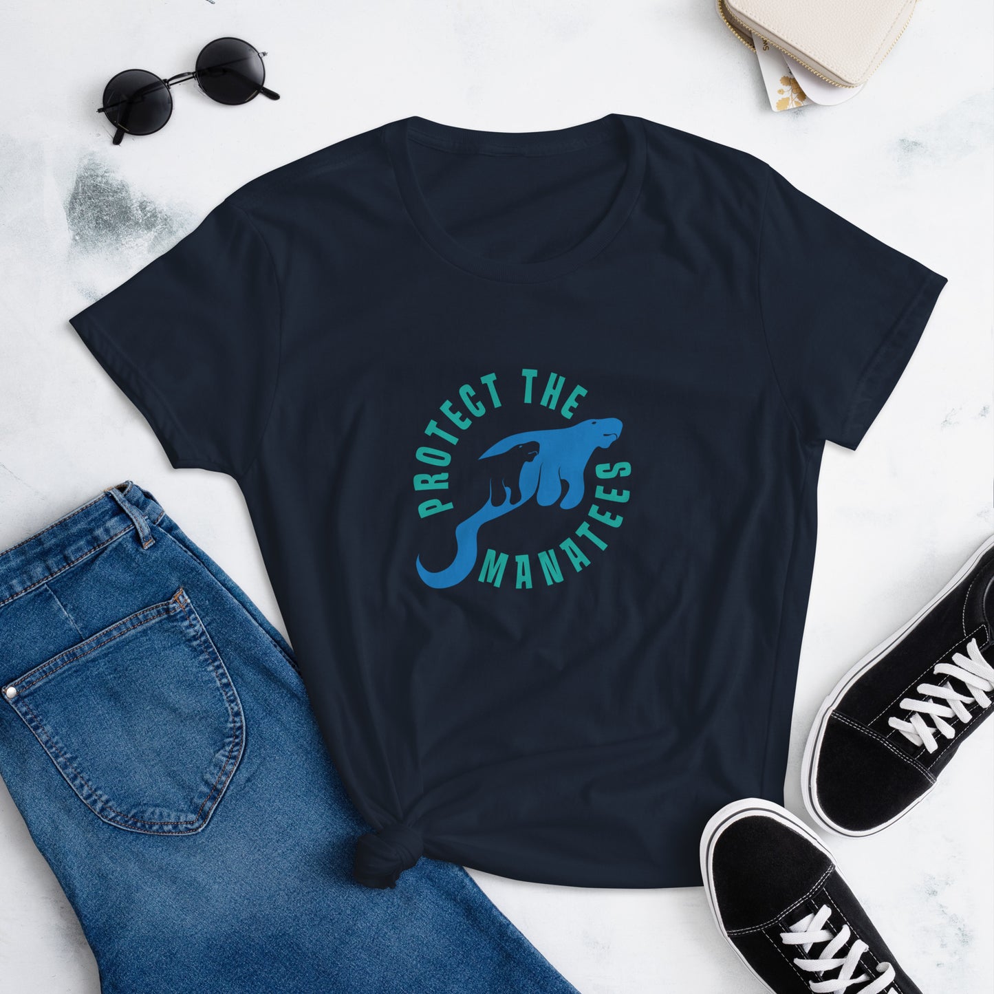 Protect the Manatees Women's Short Sleeve T-Shirt
