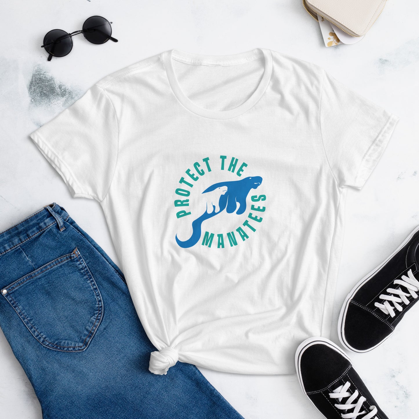 Protect the Manatees Women's Short Sleeve T-Shirt