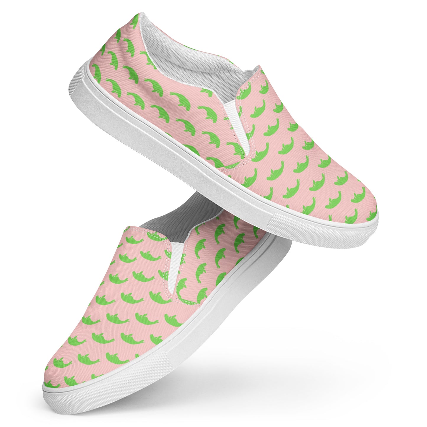 Manatees Shop Soft Pink Women’s Slip-On Canvas Shoes