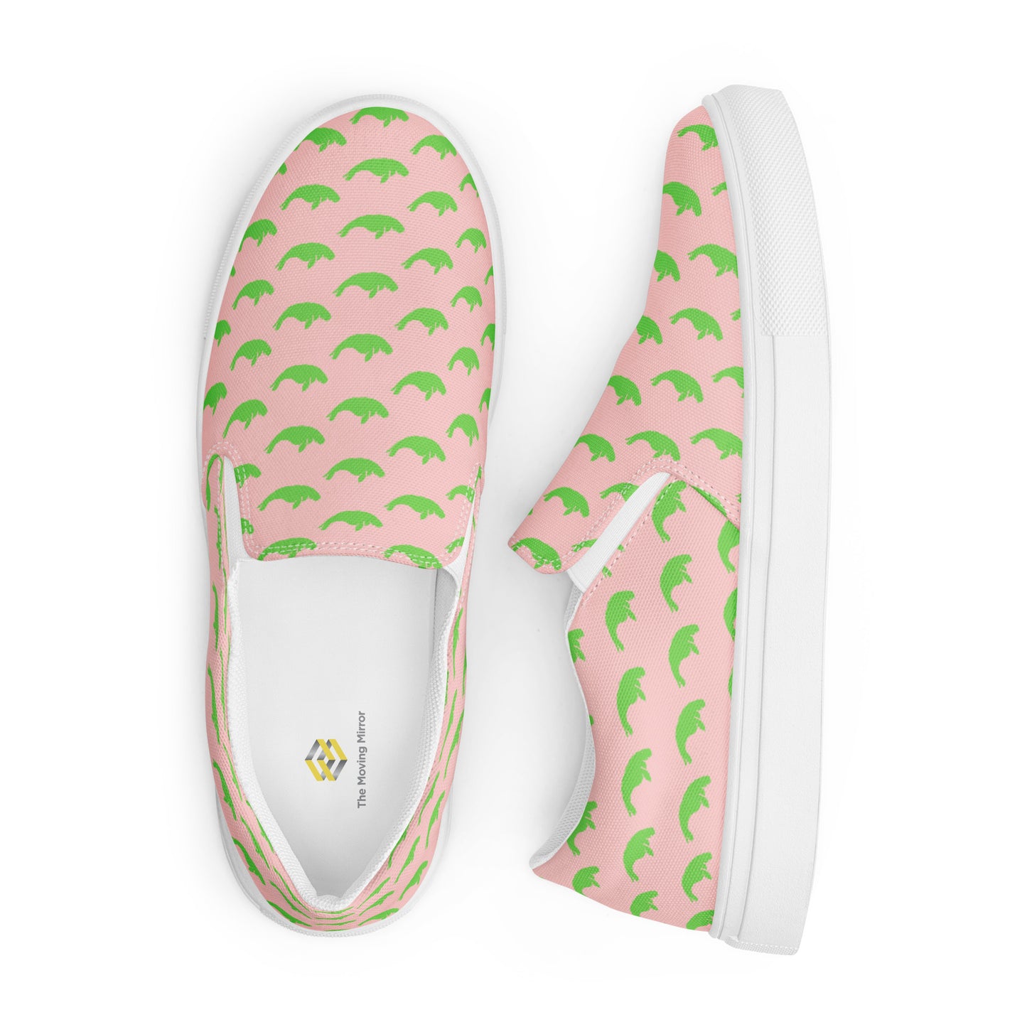 Manatees Shop Soft Pink Women’s Slip-On Canvas Shoes