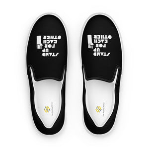 Open image in slideshow, Stand Up For Each Other Women’s Slip-On Canvas Shoes
