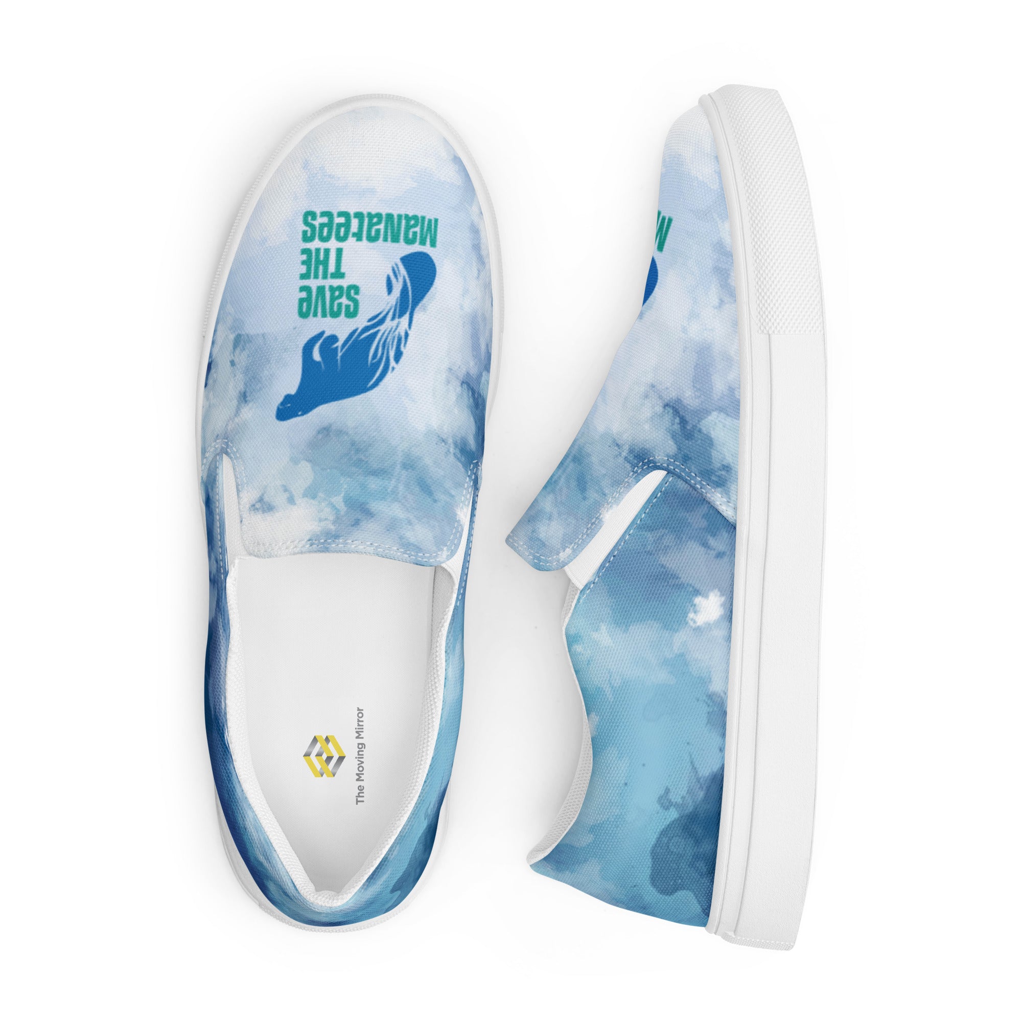 Save The Manatees Women’s Slip-On Canvas Shoes