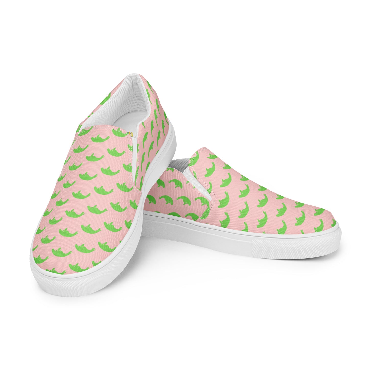 Manatees Shop Soft Pink Women’s Slip-On Canvas Shoes