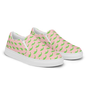 Manatees Shop Soft Pink Women’s Slip-On Canvas Shoes