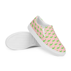 Manatees Shop Soft Pink Women’s Slip-On Canvas Shoes