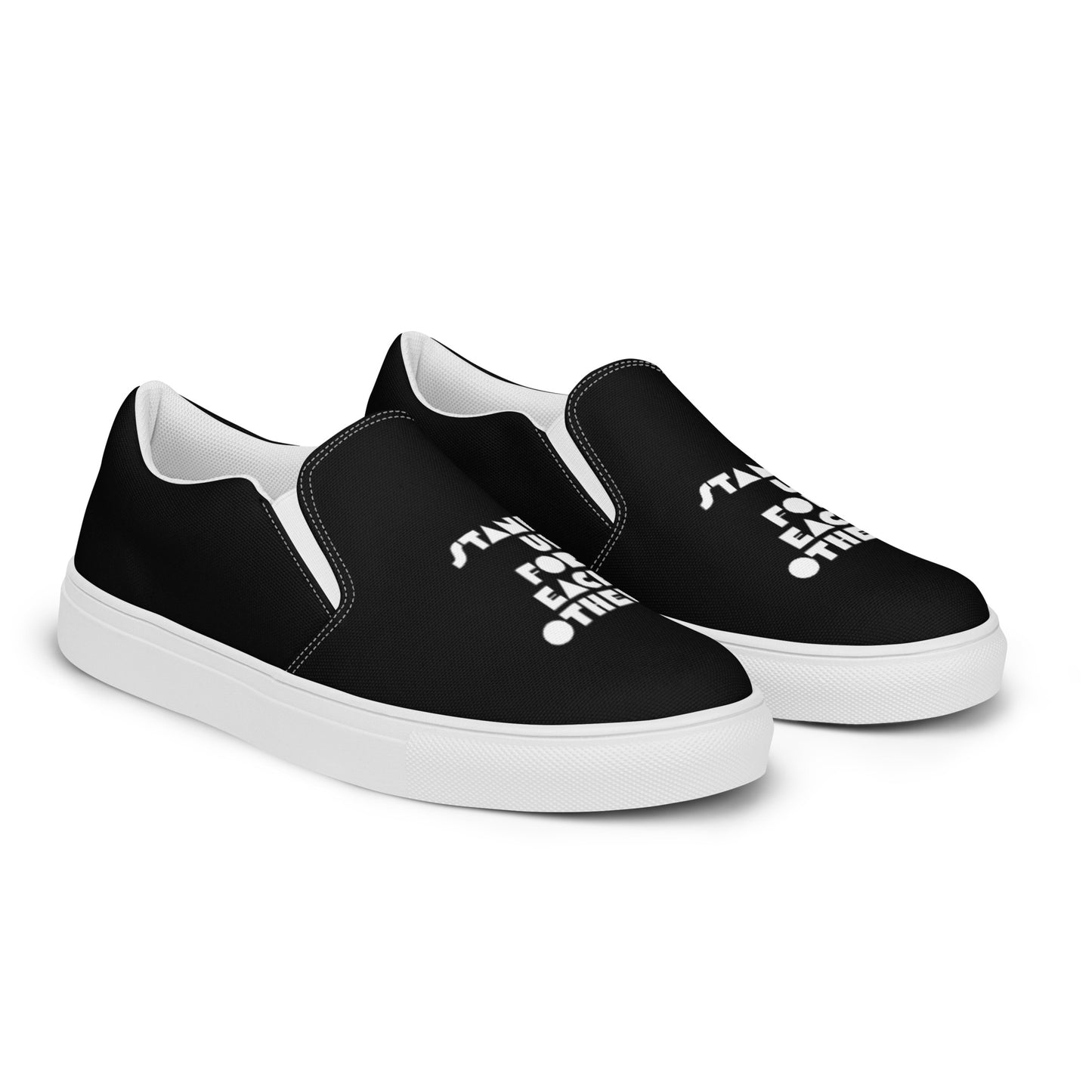 Stand Up For Each Other Women’s Slip-On Canvas Shoes
