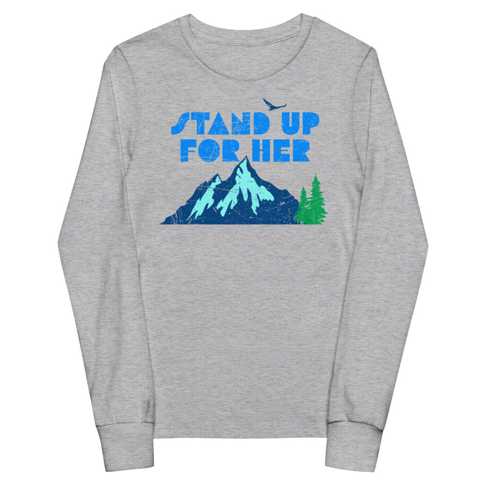 Stand Up For Planet Earth Youth Long Sleeve Tee