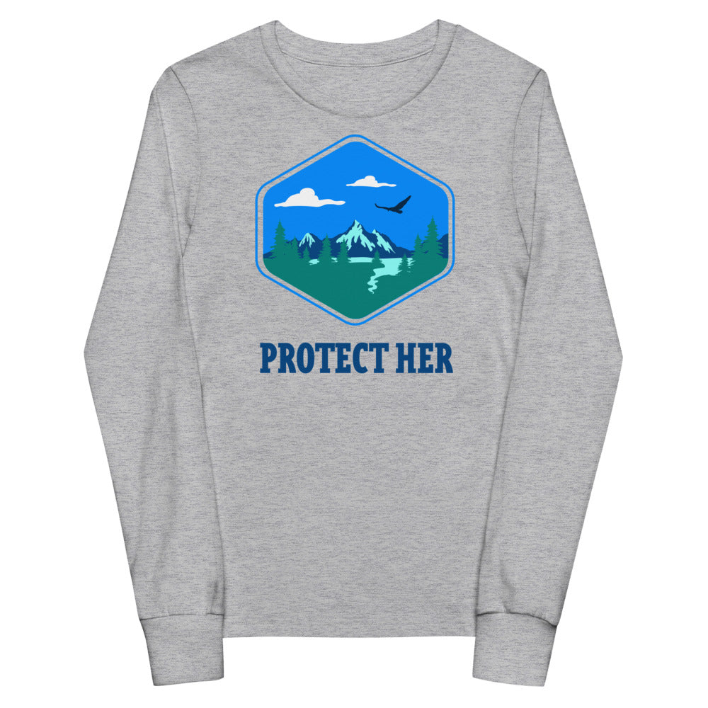 Protect Planet Earth Youth Long Sleeve Tee