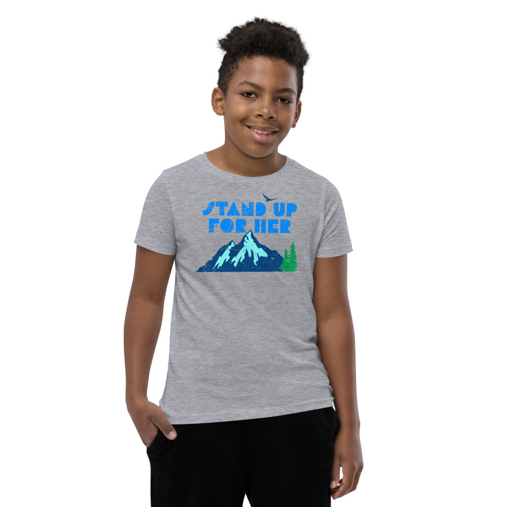 Stand Up For Planet Earth Kids Short Sleeve T-Shirt