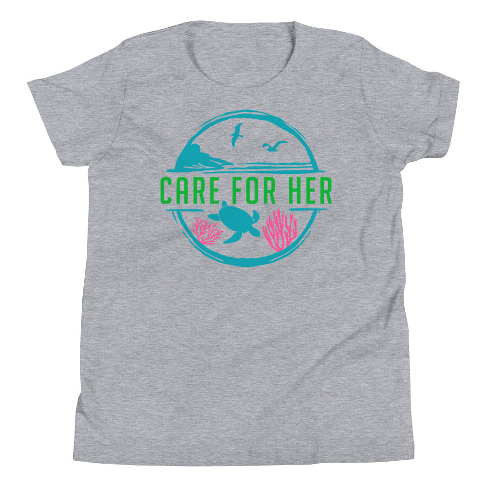Care For Planet Earth Against Climate Change Kids Short Sleeve T-Shirt