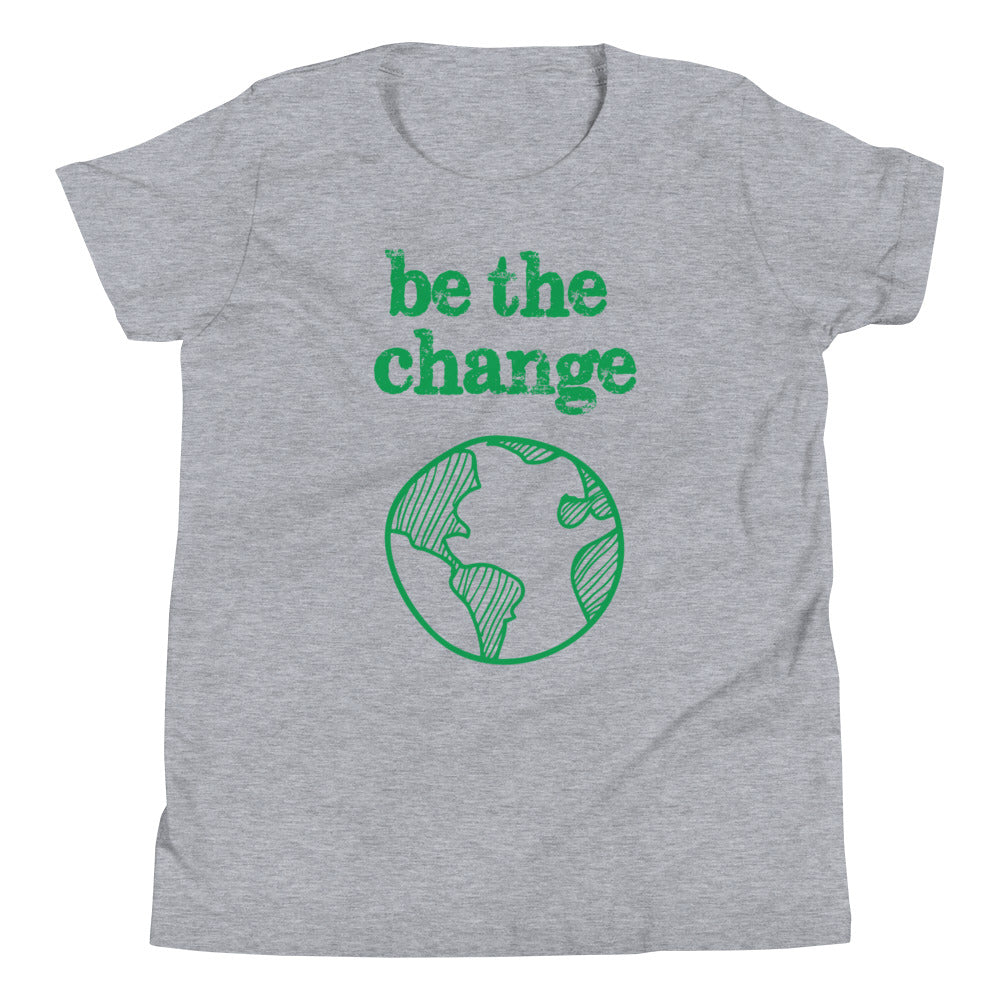 Be The Change Against Climate Change Youth Short Sleeve Tee