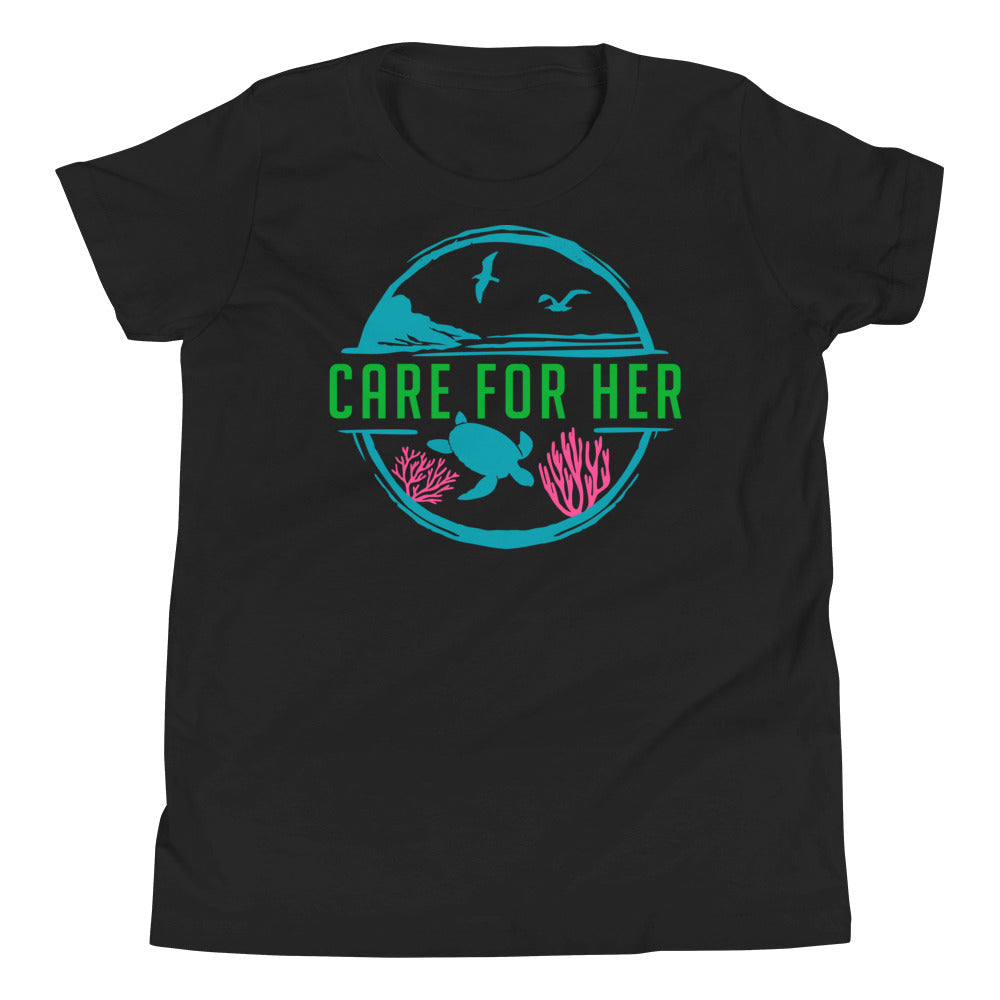 Care For Planet Earth Against Climate Change Kids Short Sleeve T-Shirt